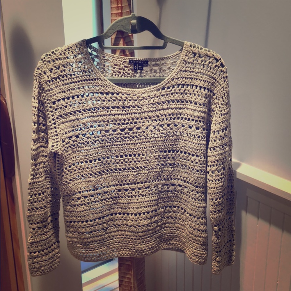 Cable knit sweater by Theory